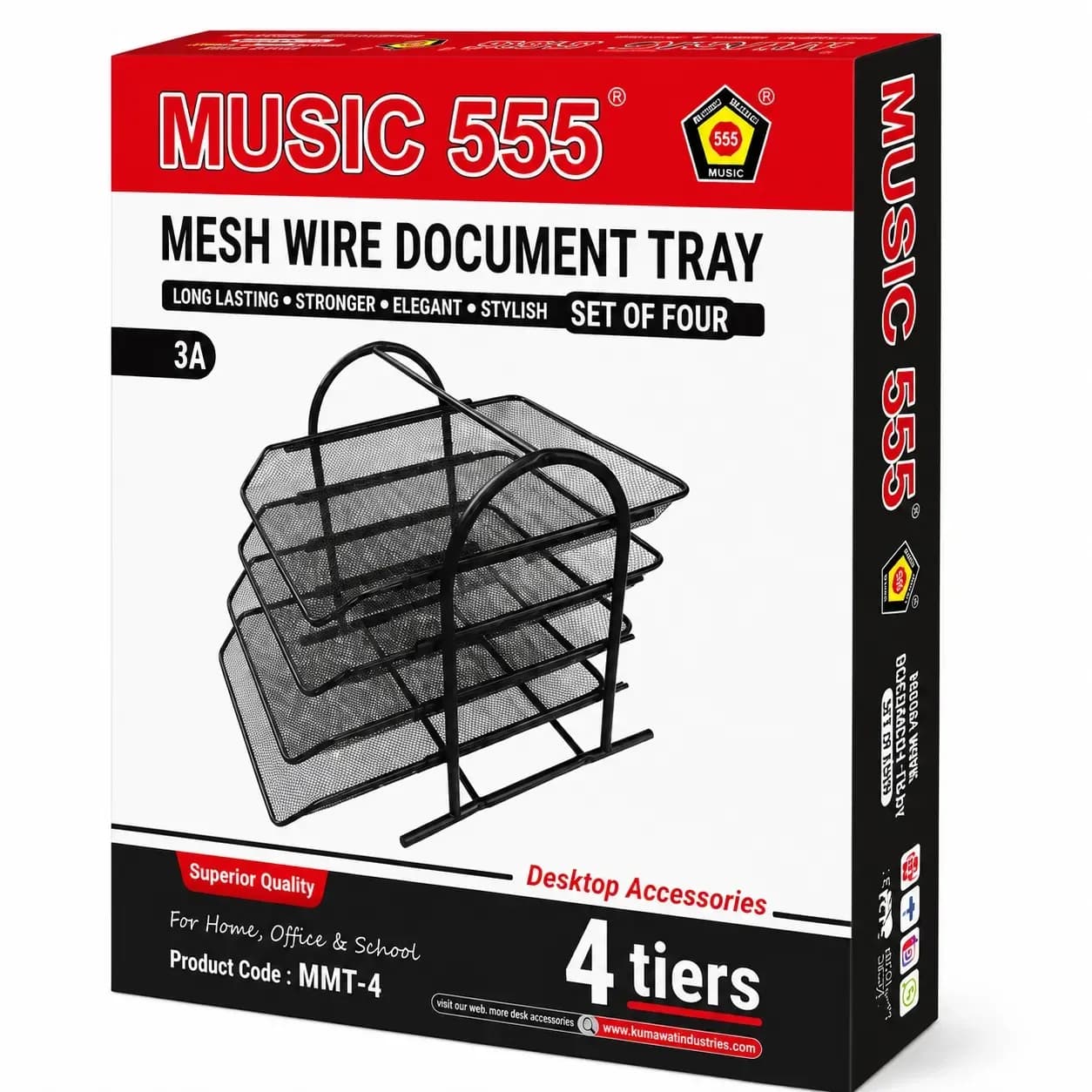 JB9 Mesh Wire - 4 Tyre Document Tray preview 1
