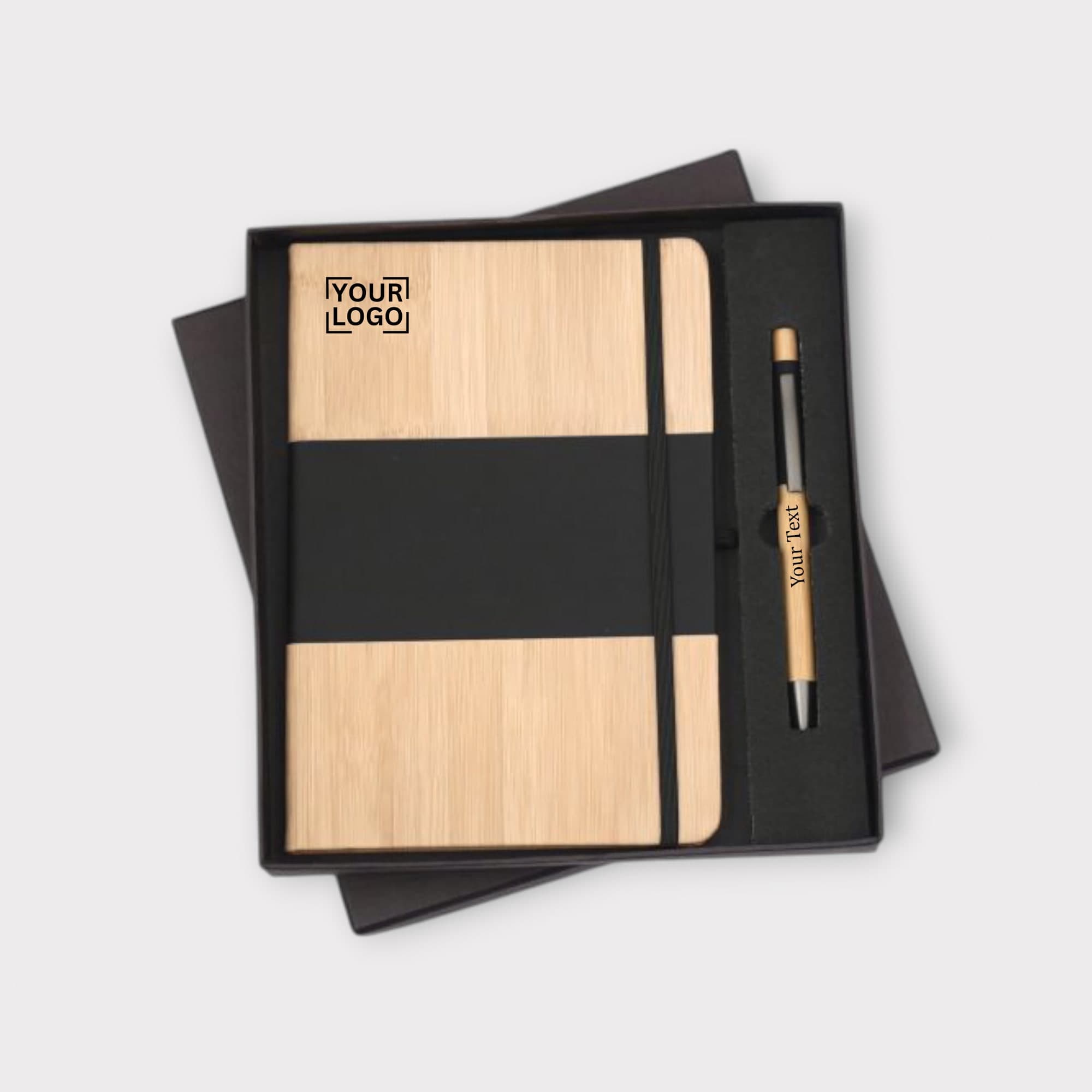 Bamboo Notebook & Pen Gift Set
